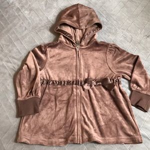 NWT Gymboree Brown Velvet Hoodie Sz 4T